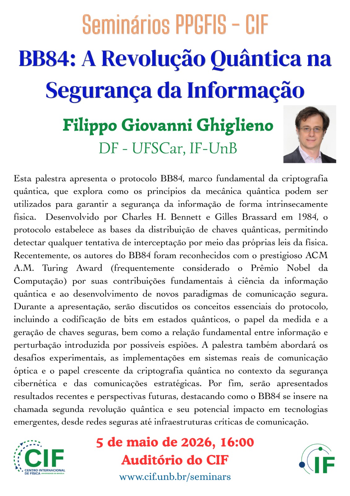 Seminários PPGFIS-CIF